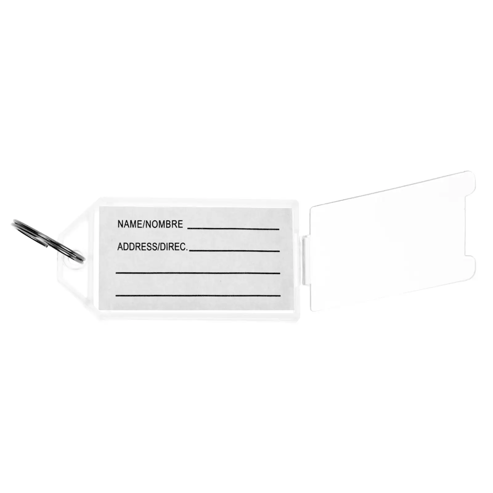 

30pcs Key Plastic Number Labels Luggage Tag Luggage ID Tags Durable Reusable Hotel Keychains Hole for Bags Suitcase