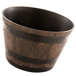 Retro Flower Pots Gardening Potted Outdoor Planter for Plants Decorative Flowerpot Household Round Resin Succulent