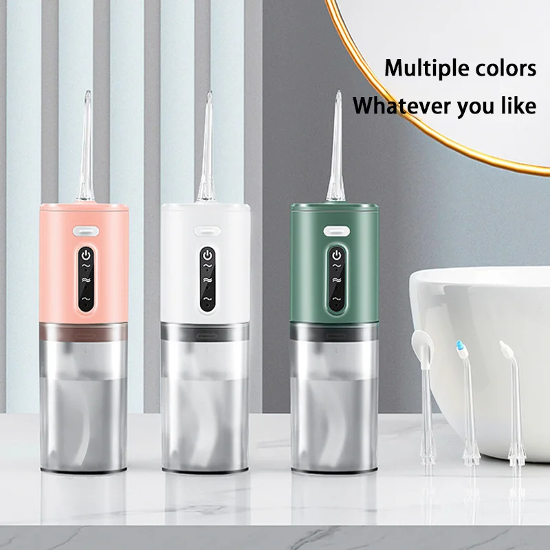 Xiaomi Oral Dental Irrigator 5 Nozzle Portable Dental Water Flosser USB Rechargeable 280ml Three Frequency Pulses Teeth Cleaner