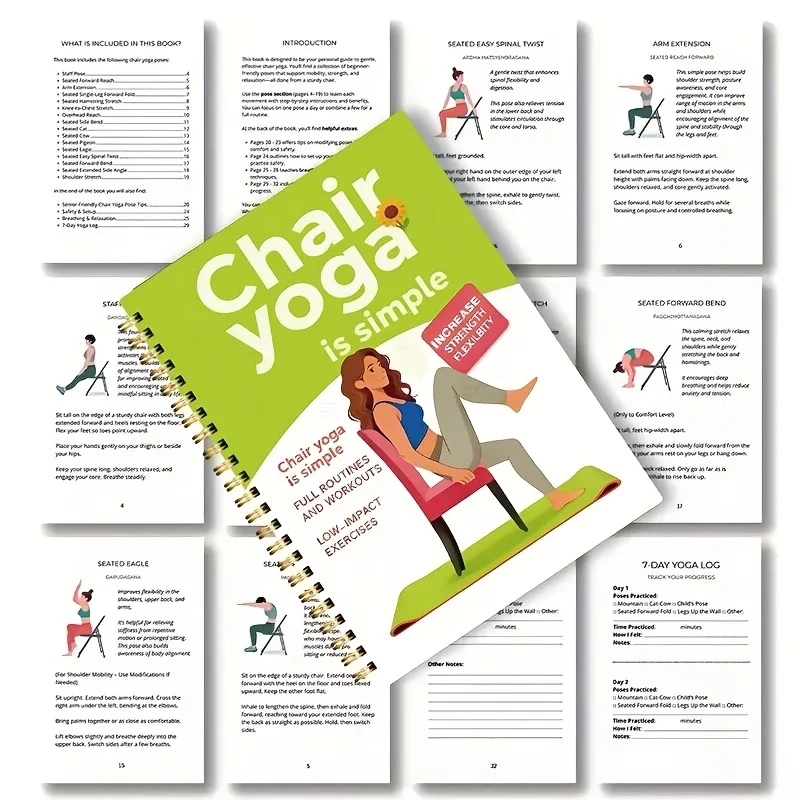 New products elderly chair weight loss yoga books A variety of general sports books elderly sports yoga books