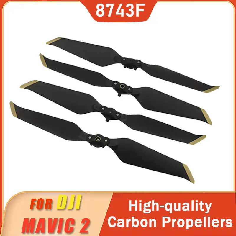 

4 Pairs Drone Propeller for DJI Mavic 2 Pro Zoom 8743 Noise Reduction Props Quick-Release Folding Blade Wings Aircraft Accessory