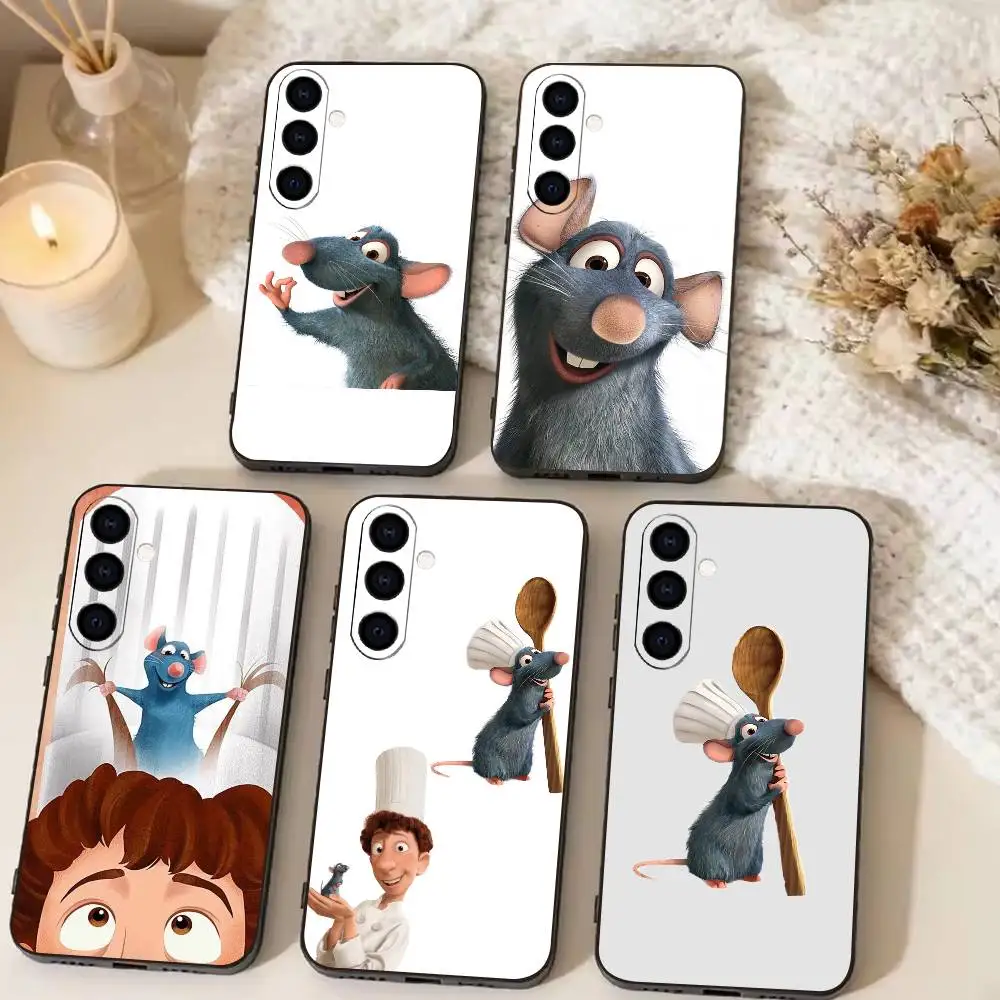 Cartoon Ratatouilles   Phone Case For Samsung Galaxy A73,A72,A71,A70,A53,A52,A51,Soft Silicone Black Cover