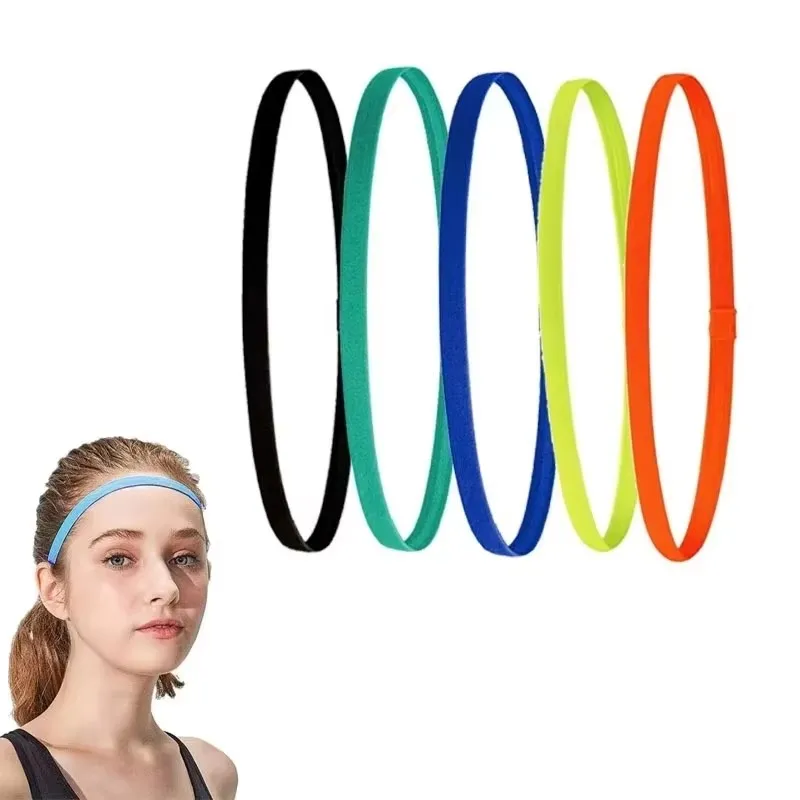 

10/20Pcs Non-Slip Elastic Sport Headbands Women Men Yoga Hair Bands Girls Anti-Slip Elastic Workout Sweatband Sport Hairband
