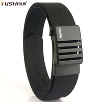 TUSHI New Hard Military Belt for Men Metal Automatic Buckle IPSC Gun Belt 1100D Nylon Tactical Belt Outdoor Sports Girdle Male