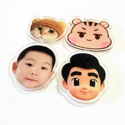 Custom Photos Cellphone Holder Standee Cartoon Anime Mobile Phone Figures Standing Grip Clear Telephone Bracket Stand For Gifts