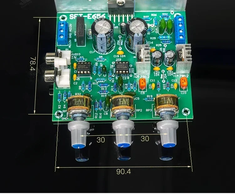 Плата усилителя TDA7265 с тональным NE5532, двухканальный комплект высококачественных стереокомпонентов