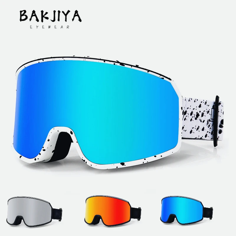 New Outdoor Ski Goggles Double Layer Anti-fog UV Big Ski Snowboard Mask Professional Men Women Snow Winter Sports Skiing Glasses