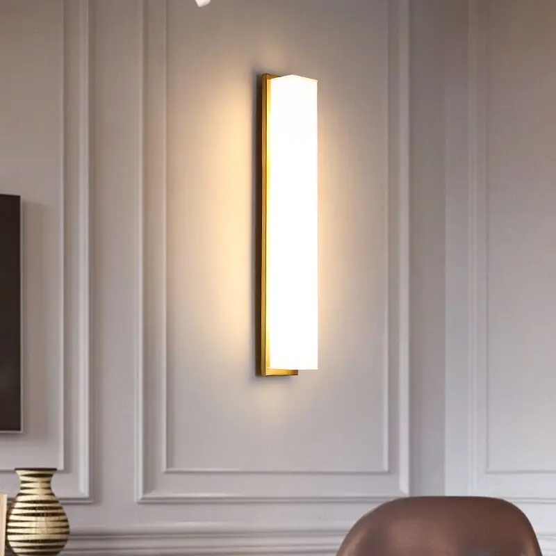 

Modern Minimalist Outdoor Indoor Wall Lamps Bedroom Living Room Balcony Aisle Staircase Courtyard Creative Glass Sconces Lights