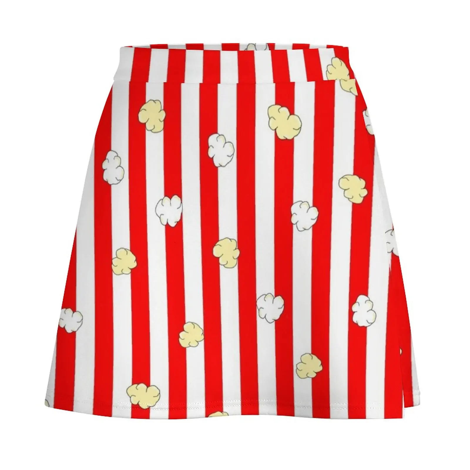 Popcorn Red Stripes Mini Skirt Women\'s dress night club outfits skirts for women Skirt for girls