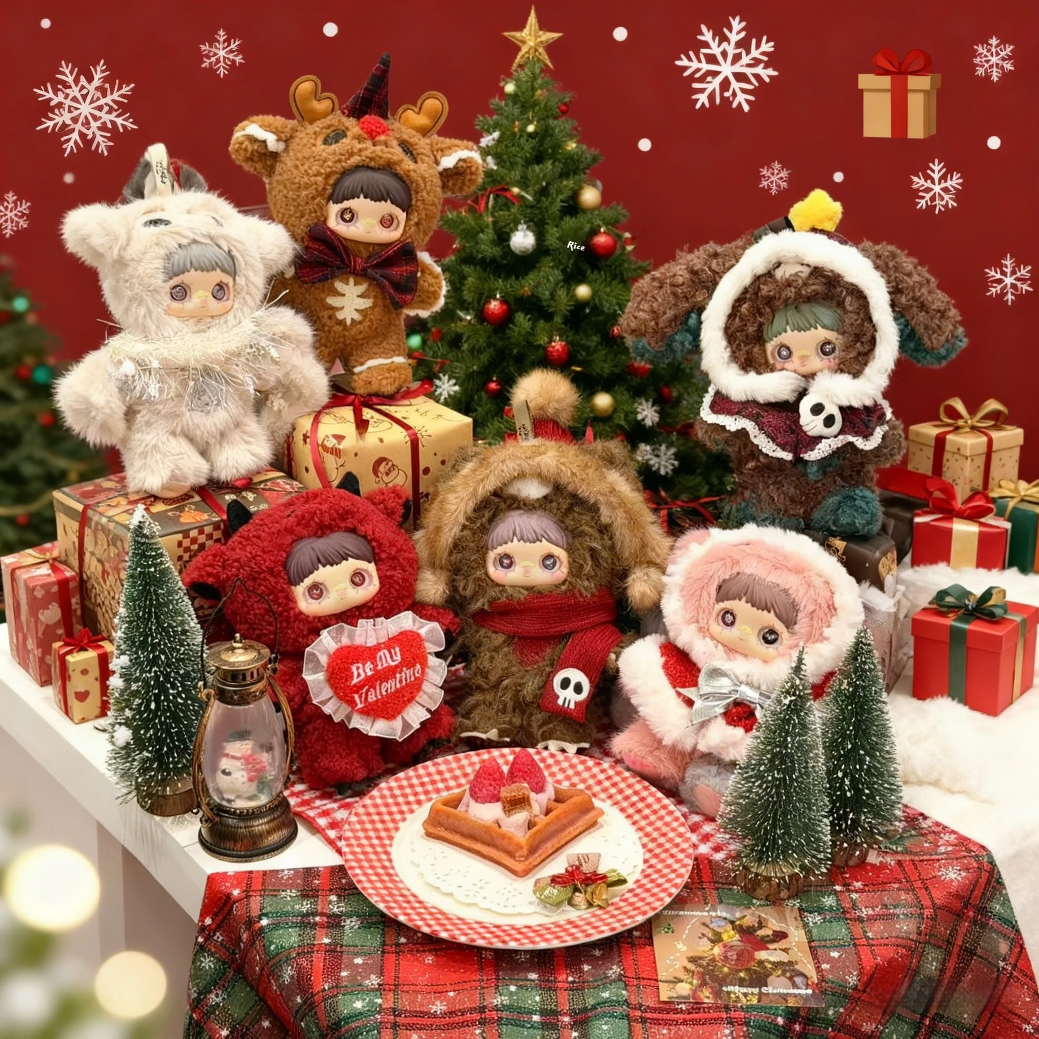 

【В наличии】Maymei Winter Weirdness Series слепая коробка Рождественская ограниченная серия милая мягкая плюшевая игрушка Maymei-компаньон Рождественский подарок