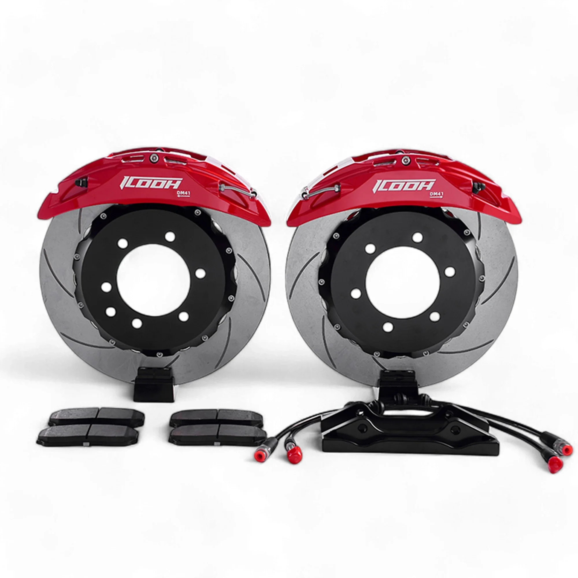 ICOOH Racing DM6 6-Pot Front Caliper 365*28mm Brake Disc Rotors 18-inch Big Brake Kit For E46 M3 2005 Accord Audi S1 370z New