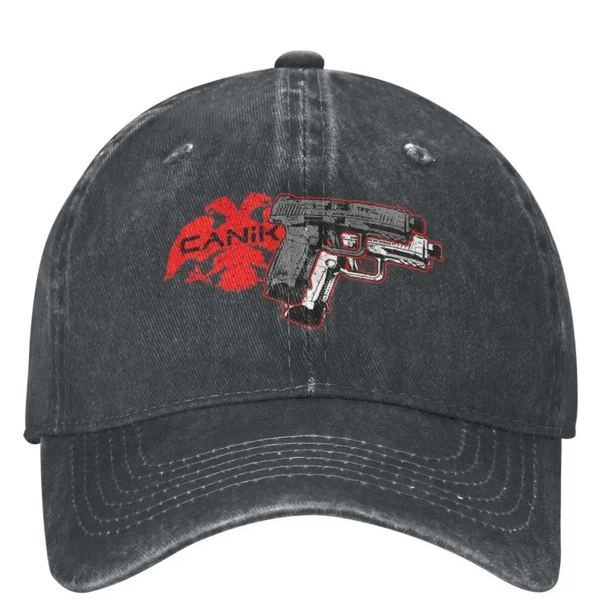 Men Women Canik TP-9 TP9 Eagle Pistol Gun Baseball Caps Classic Distressed Cotton Grey Wolf Guns Snapback Hat Adjustable