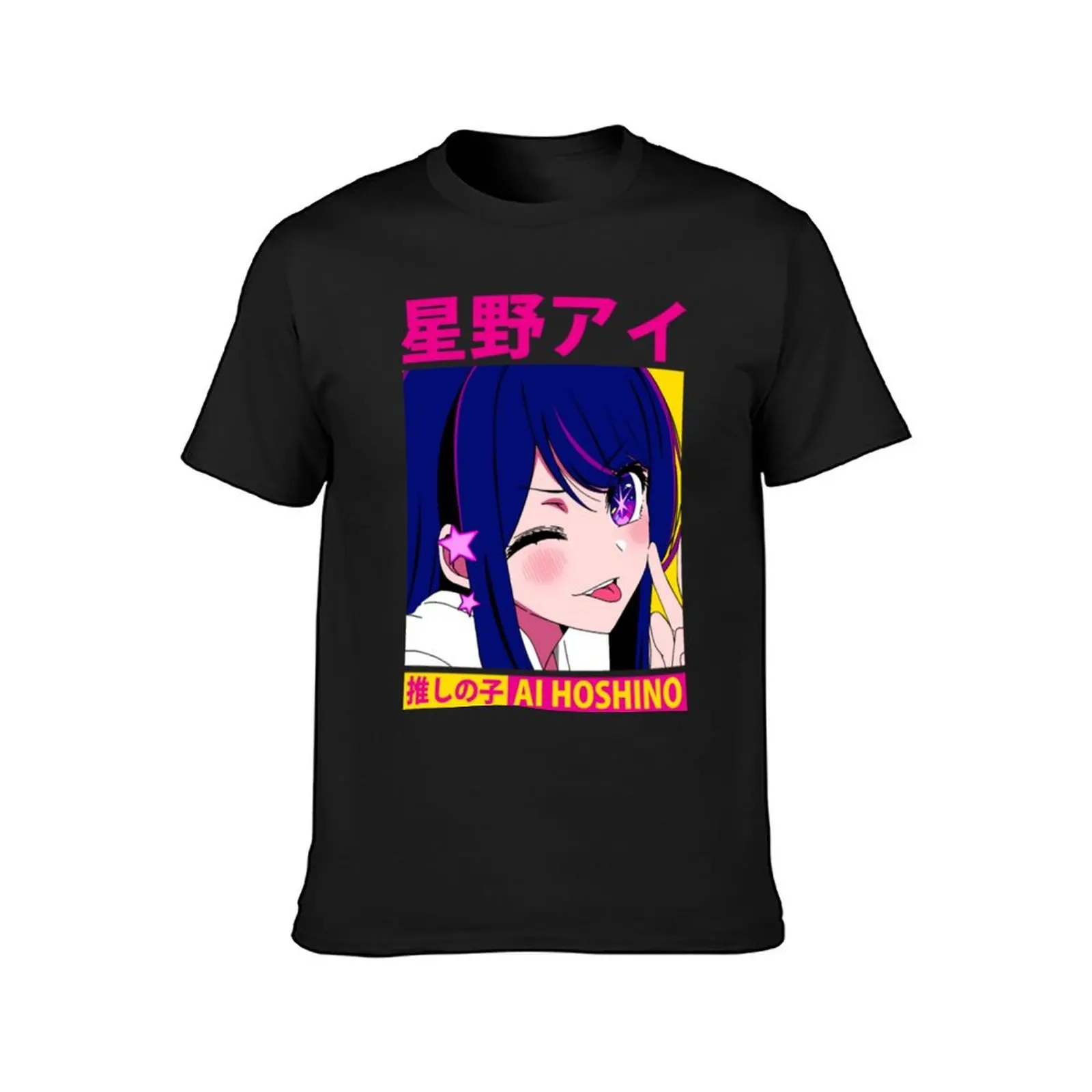 Ai Hoshino Oshi Wink T-Shirt customs tees customizeds mens big and tall t shirts