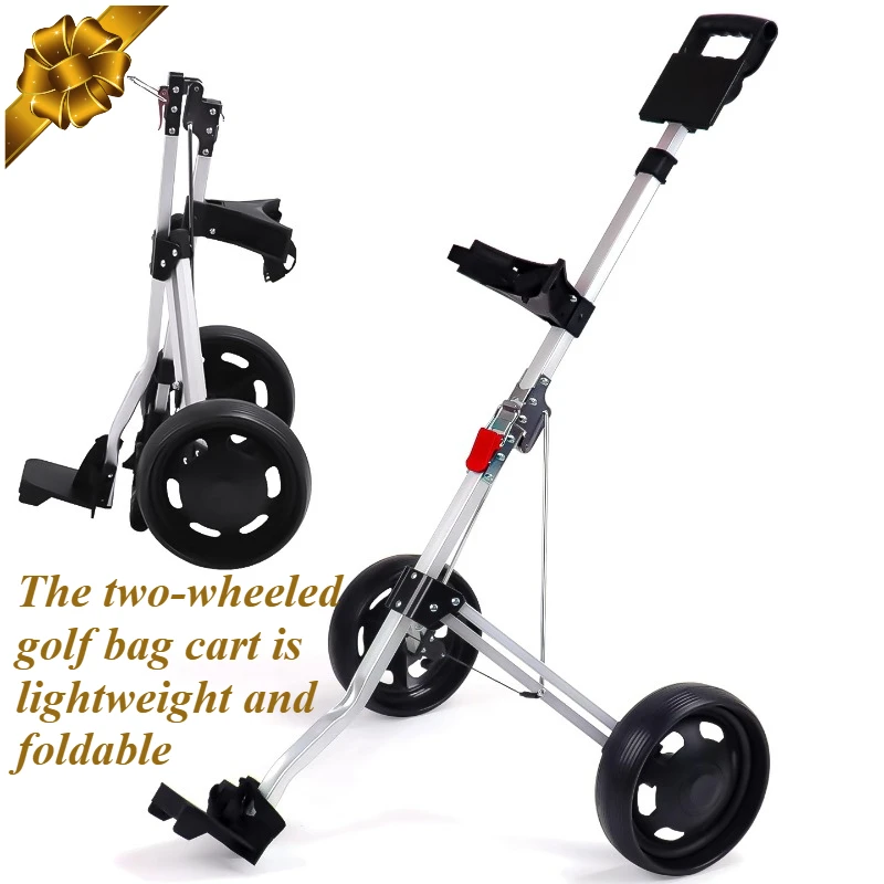 

Golf two-wheel ball chartered cart trolley trolley foldable easy to assemble and store