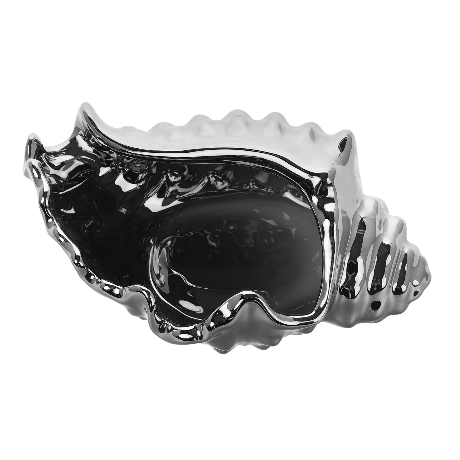 

Conch Shaped Jewelry Display Tray Ceramic Key Dish for Hallways Decorative Trinket Bowl Ring Holder Organizer Storage