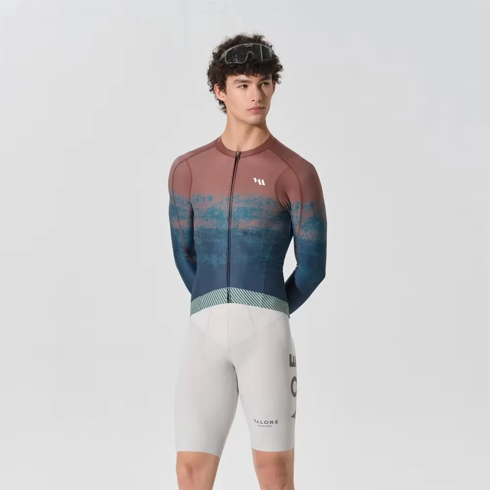 

Mens Long Sleeve Cycling Jersey Sun Protection Summer Custom Logo Cycling Wear Racing Bicycle Jersey Shirt Suit