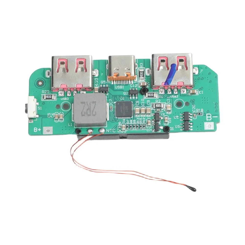 22.5W Fast Charging Board with Integrated TFT Display for Real-Time Tracking of Input Voltage Output Current and PCB Temperature