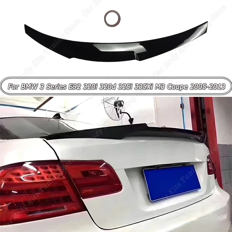 Rear Trunk Spoiler Wings Body Kit Tuning ABS M4 Style For BMW 3 Series E92 320i 320d 325i 330Xi 330Xd 335Xi M3 Coupe 2005-2013