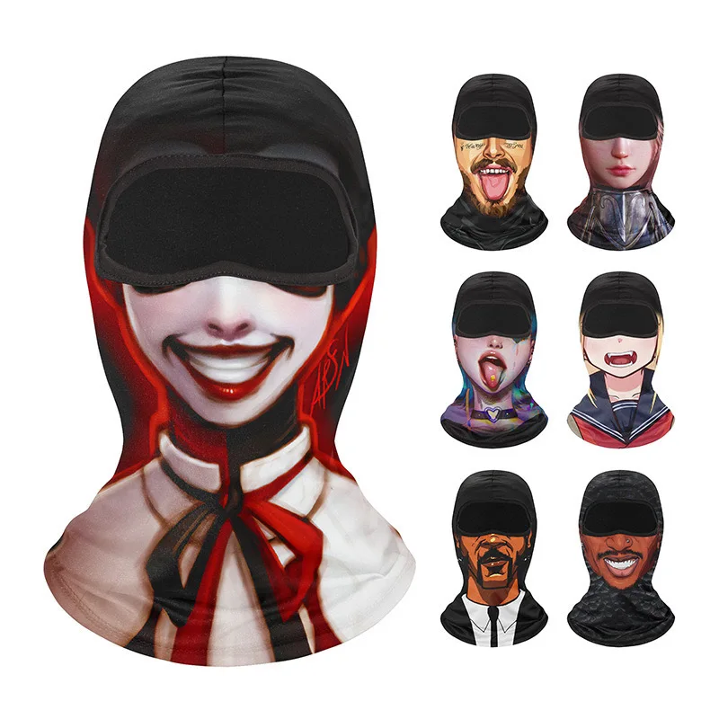 

Balaclava 3D Mask Multi-function Moto Full Face Cover Windproof Skiing Masks Cycling Biker Hood Cap Men