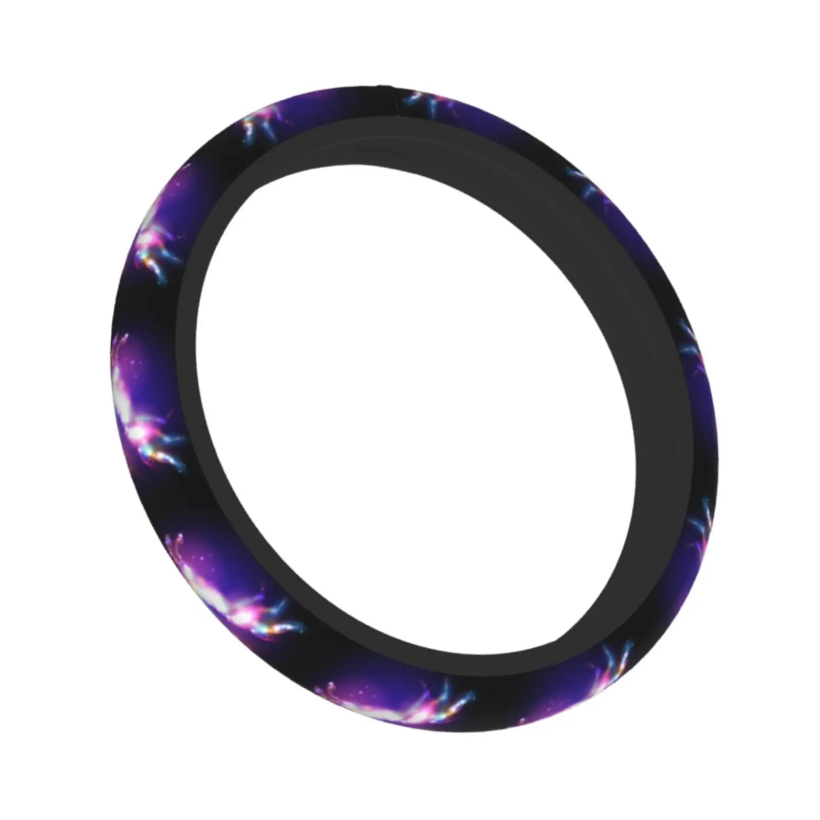 Unicorn Fantasy Print Steering Wheel Cover Funny Anti-Slip Car Accessories for Men Women Universal 15 Inch Fit Most Vehicles