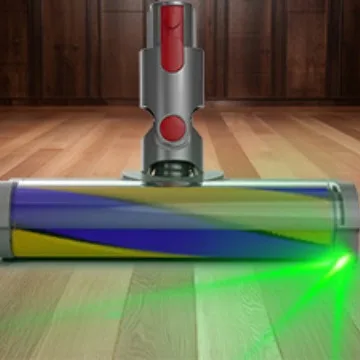 

Адаптируется к аксессуарам для пылесоса Dyson Dyson V7V8V10V11V12V15, тонкая электрическая щетка для пола, пыль, зеленый свет