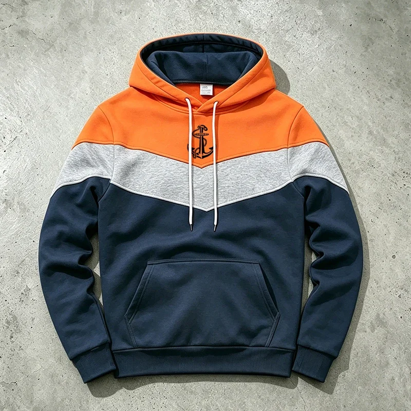 Jesus Christ Men's Hoodie High Quality Color-blocking Hooded Long Sleeve Sweatshirt 2026 Autumn Winter Casual Sports Fashion Top