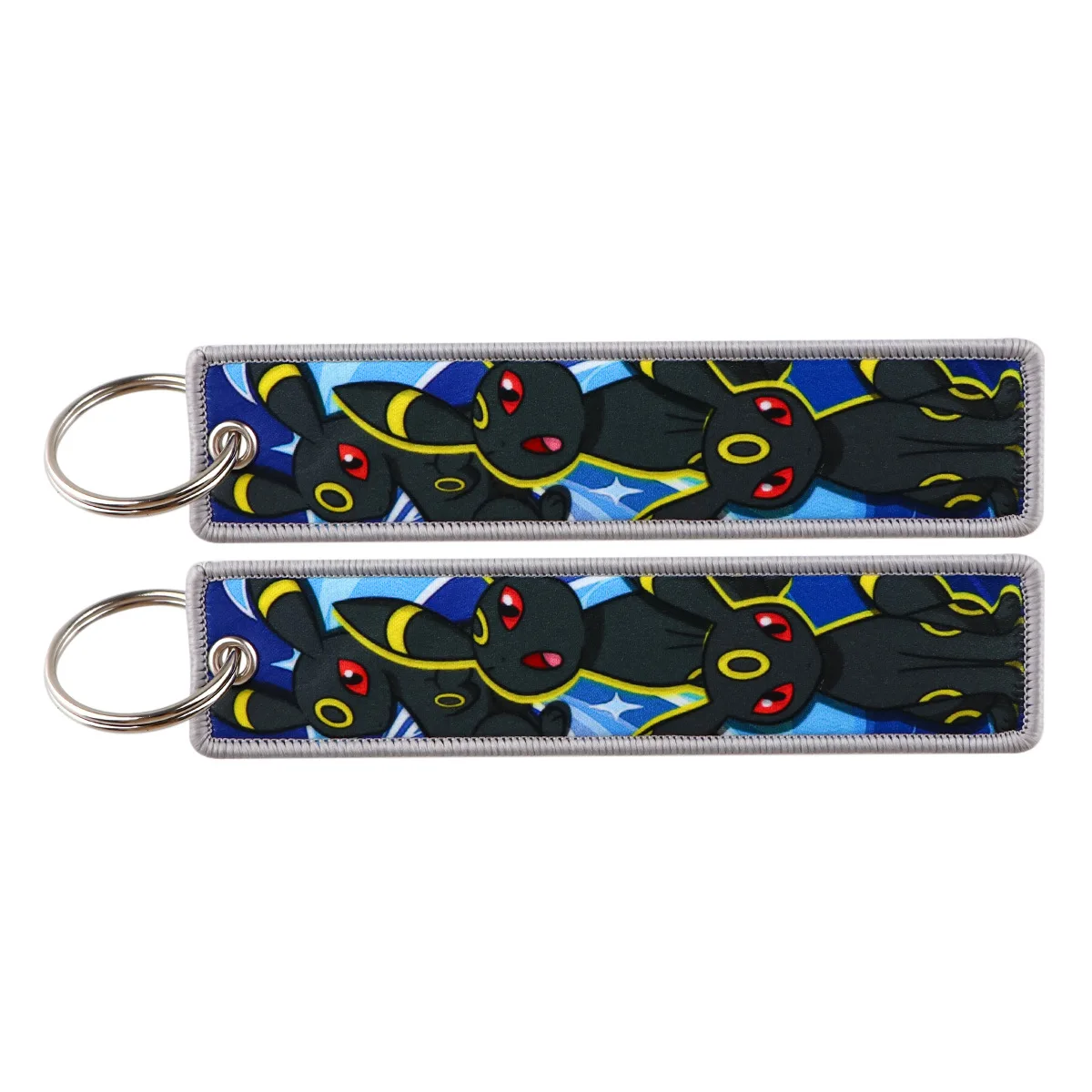 Anime Pokemon Cartoon Stickerei Schlüsselanhänger Zubehör Schlüsselband Niedliche Pikachu Figuren Etikettenhalter Schlüsselring Anhänger Spielzeug Geschenk