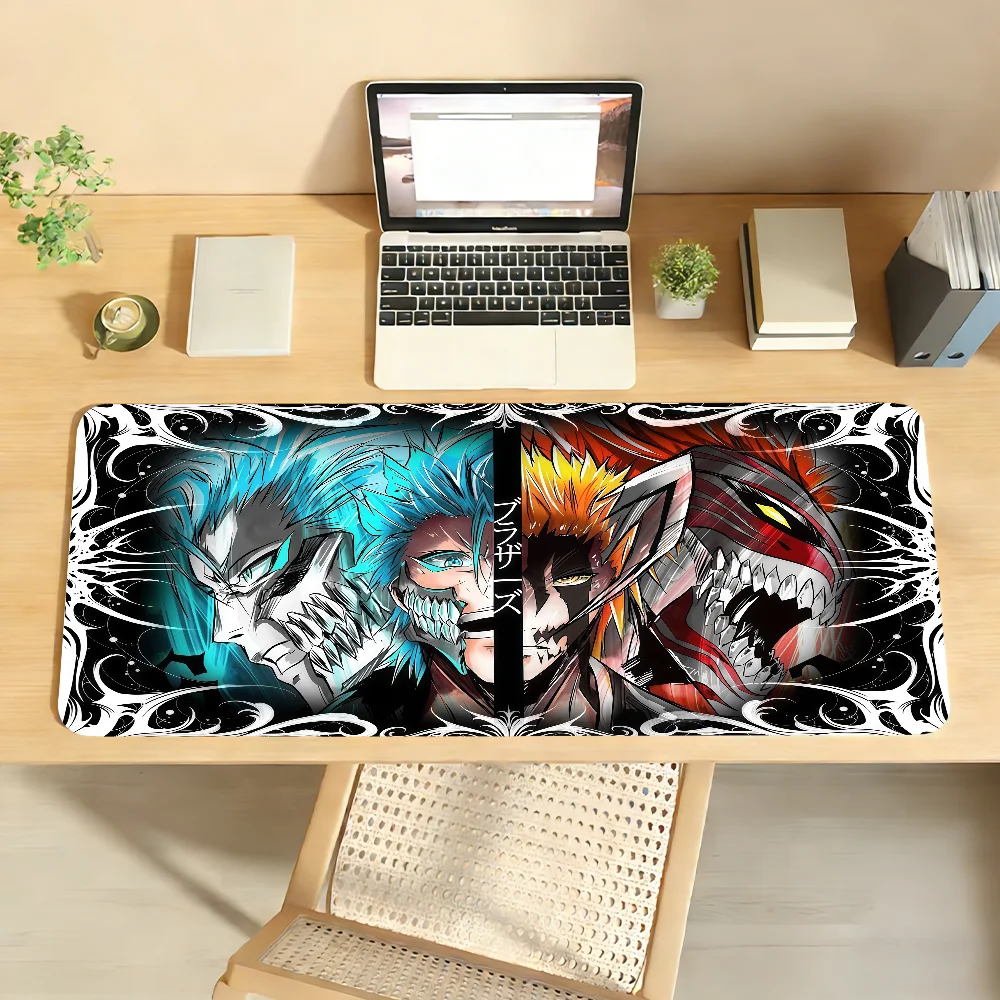 Anime Bleach Black And White Cool Mouse Pad For Office Gaming And Keyboards Non-Slip Large Waterproof