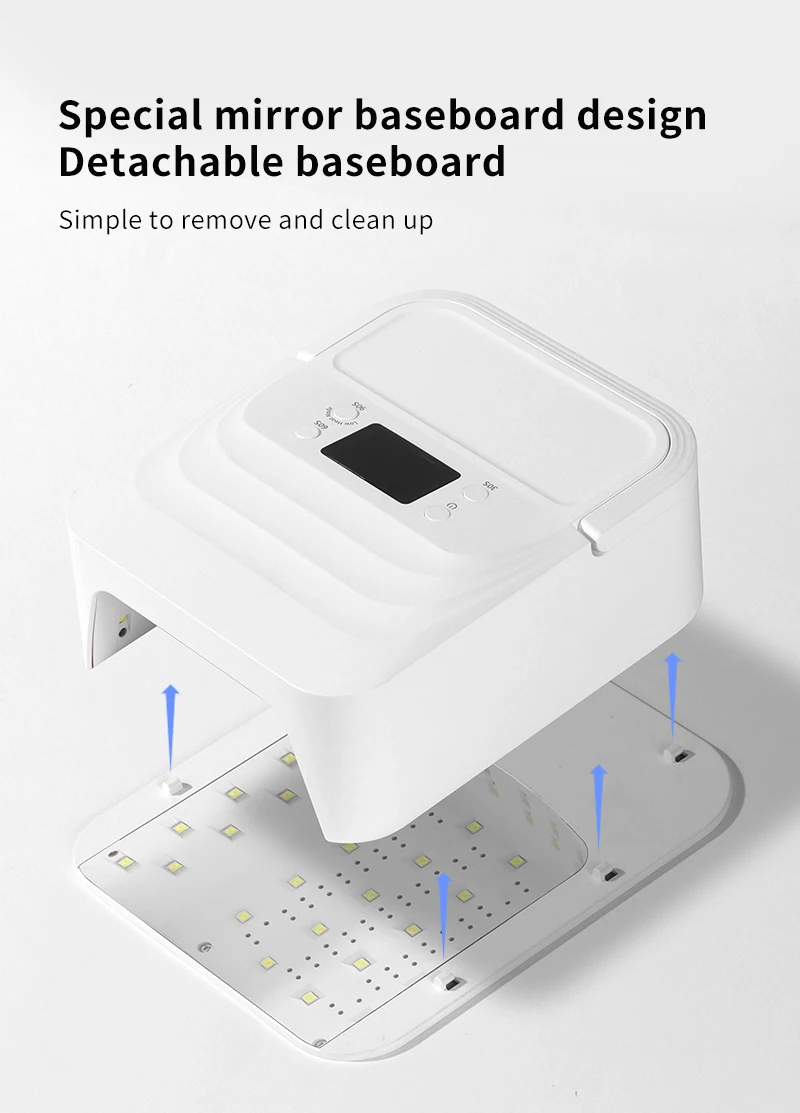 48 Leds 48 W UV Geavanceerde Grote Ruimte Nageldroger Oplaadbare Professionele Nageldroger UV Lamp voor Uithardende Gel Draadloze Nagellamp