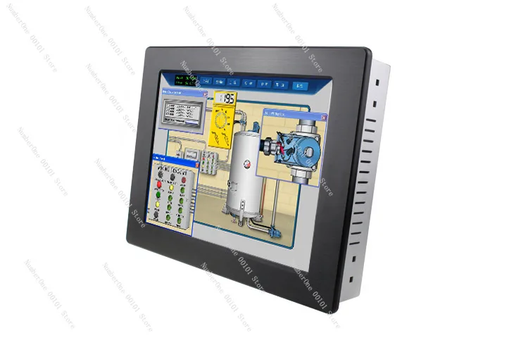 12-Inch industrial-grade touchscreen computer all-in-one, supports PCI and PCIE expansion PLC motion control card