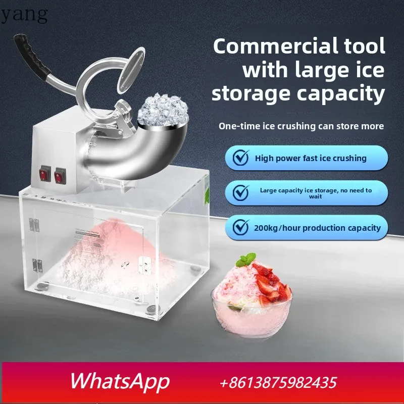 

YJQ commercial automatic ice shaver night market stall stainless steel electric smoothie machine