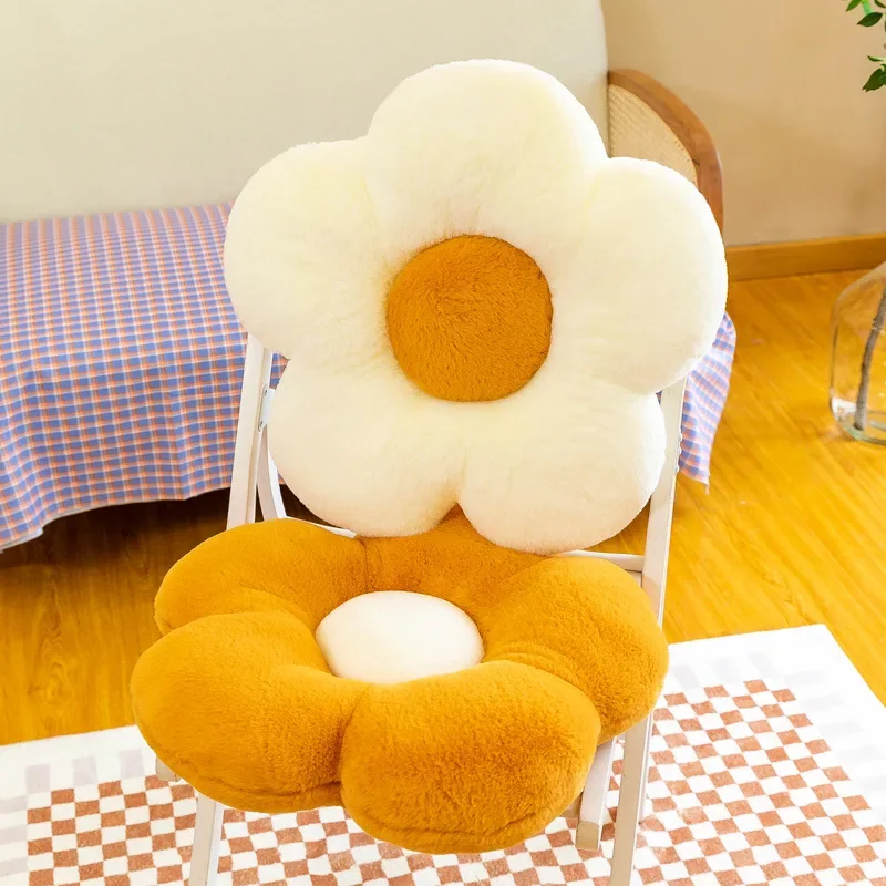 Stuffed Daisy Flower Seat Cushion Sunflower Shape Kids Girl Bedroom Seat Pillow Office Room Decor Sofa Cushions Plush Toys