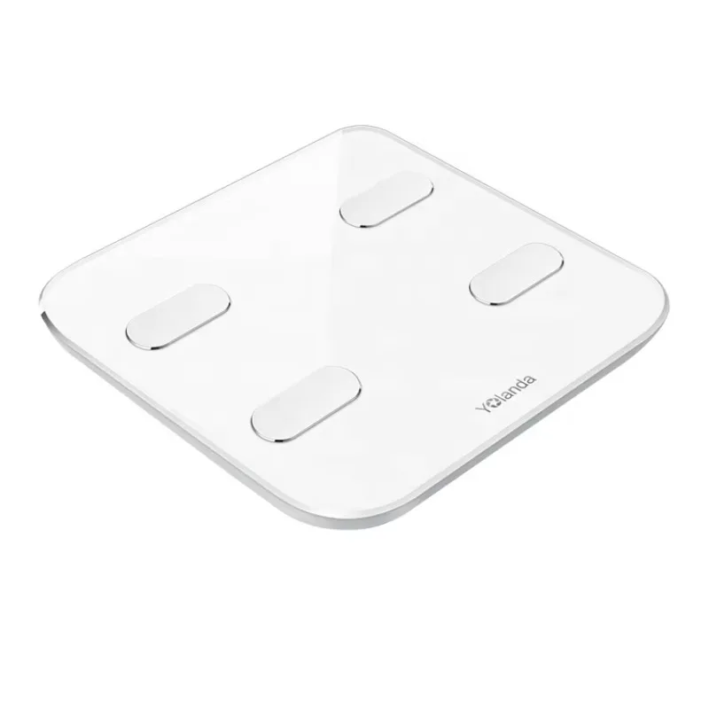 Accurate USB Charge Bathroom Wifi BLE Smart Body Fat Scale with Heart Monitor