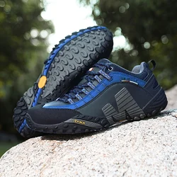 Outdoor couple hiking shoes, men's waterproof hiking shoes, leather tactical shoes, women's non slip outdoor shoes