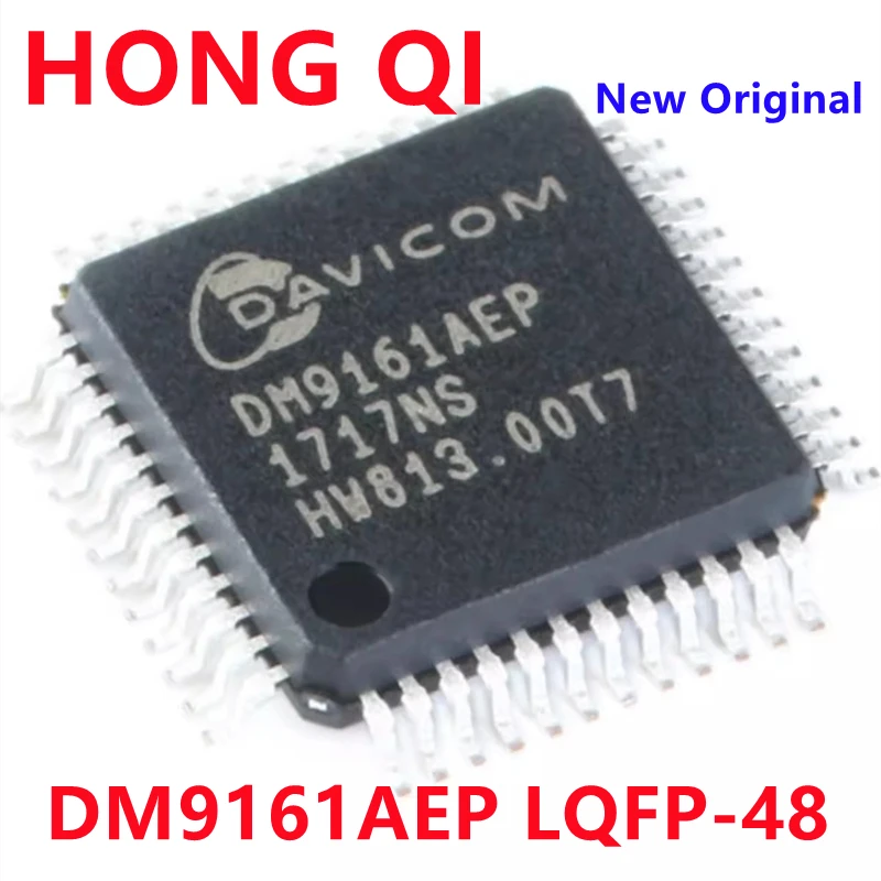 5PCS New Original DM9161AEP LQFP-48 Low power fast Ethernet transceiver IC chip