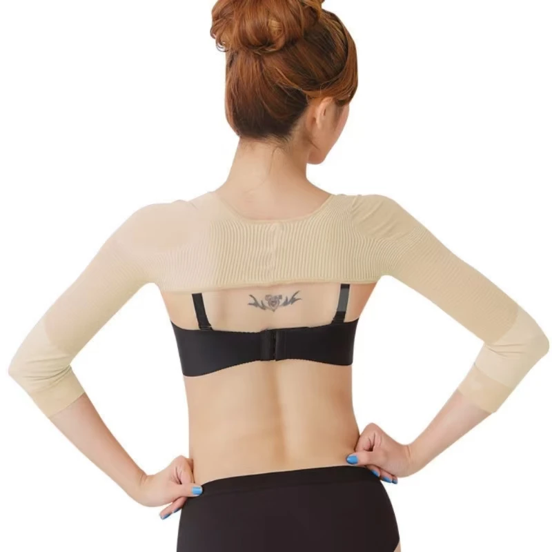 Ensemble de ration de posture amincissante pour femme, manches saillantes pour brûler les graisses, soutien du dos pour prévenir le dos à bosse