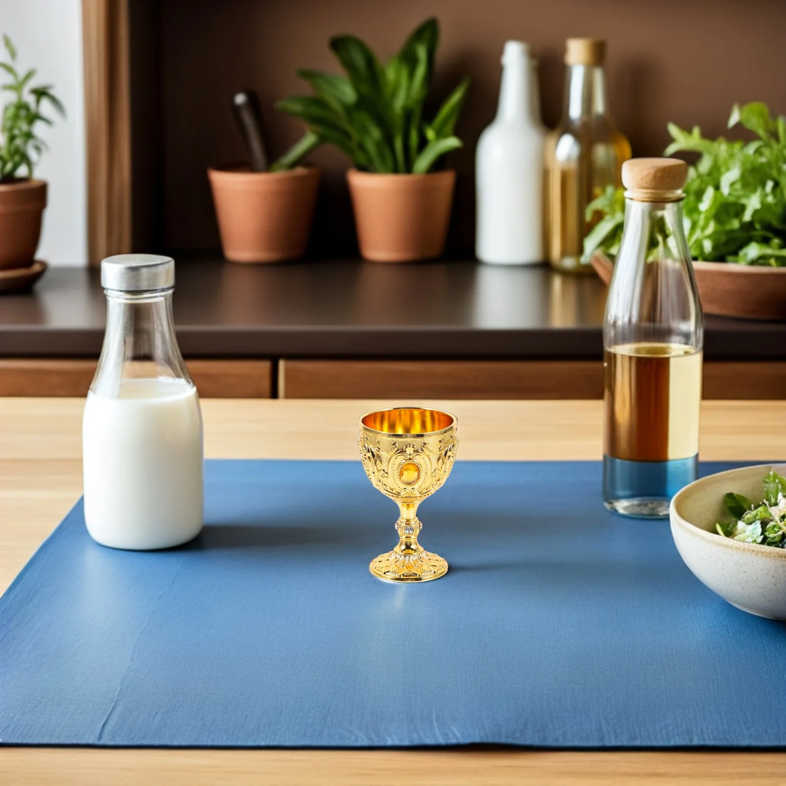 

2Pcs Decorative Chalice Goblet Vintage Style Metal Drinking Cup for Castle Themed Party Centerpiece Bar Decor Royal Gift Idea