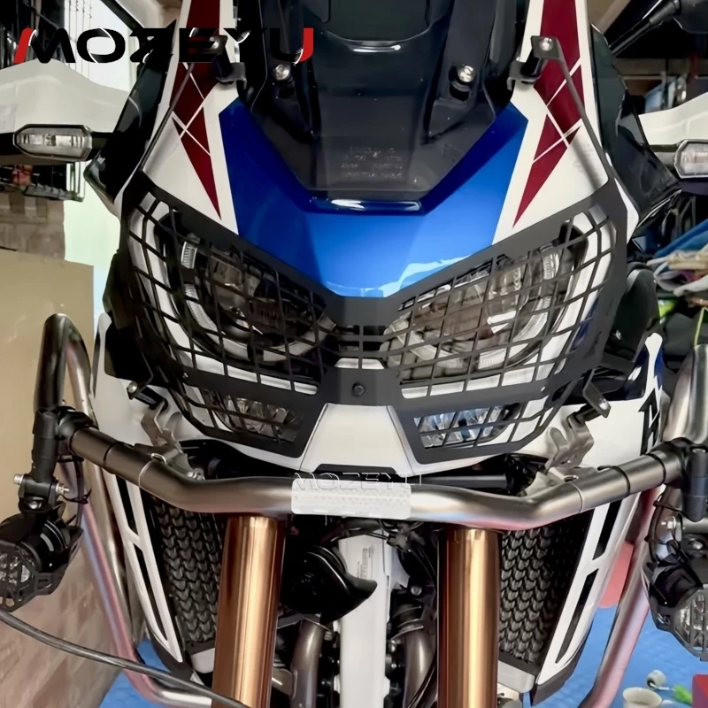 

For Honda Africa Twin CRF 1100L Adventure Sports 2019 2020 2021 2022 2023 Motorcycle Headlight Light Grill Guard Protector Cover