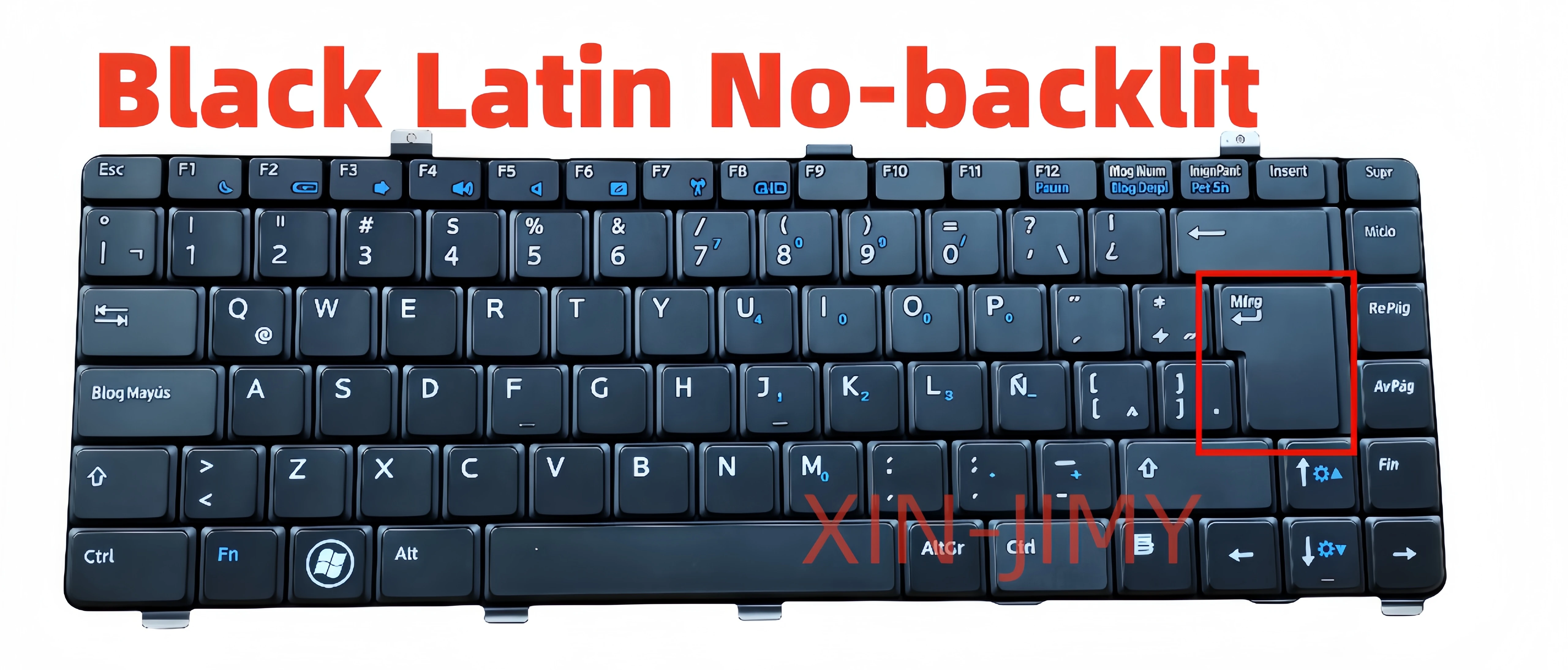 Latin black Laptop keyboard For Dell VOSTRO V13 V13Z V130 V100830DK1-LA  without  backlit