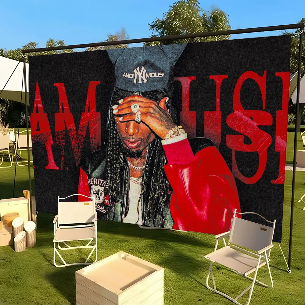 مغني الراب Playboi Carti أنا الموسيقى العلم كلية غرفة نوم غرفة المعيشة المنزل النوم ديكور مضحك نسيج المرآب بار جدار نادي راية