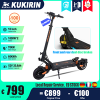 KuKirin G2 Master Adult Electric Scooter 2000W Powerful Motor 52V 20.8AH 60KM/H Long Range 70KM Off-road Scooter Foldable