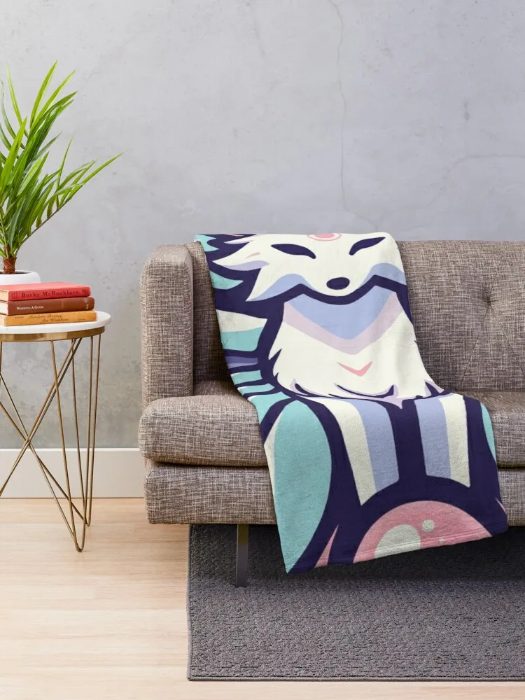 Mystical Celestial Enchanted Spirit Animal Fox Throw Blanket Furrys Giant Sofa Blankets