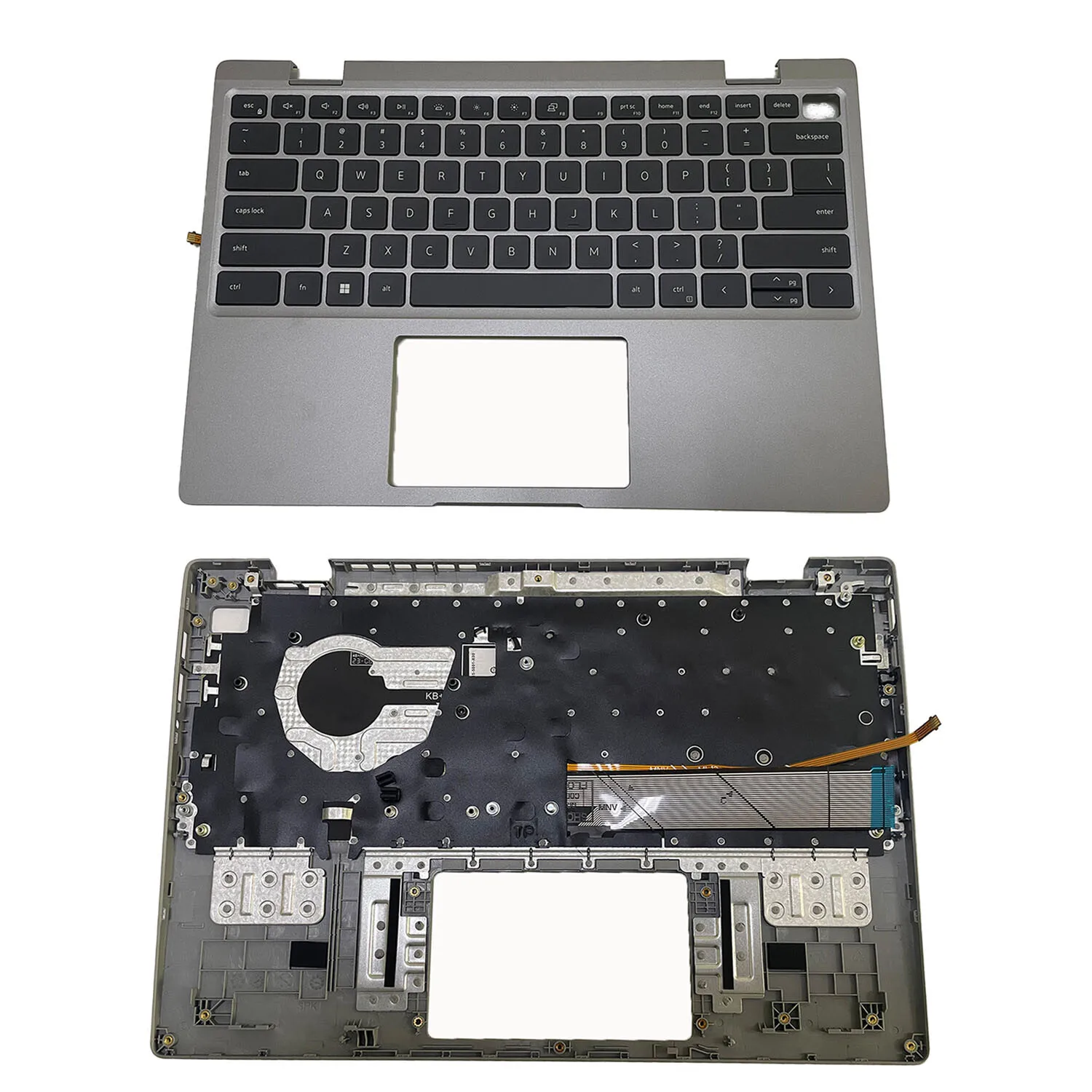 جديد لجهاز Dell Latitude 3330 2-in-1 Palmrest لوحة مفاتيح بإضاءة خلفية 0P05WP رمادي أمريكي