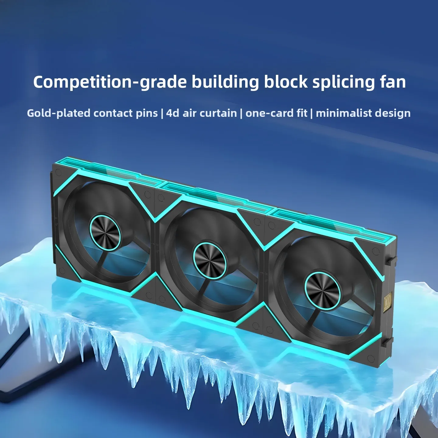 Computer Fan 12CM Temperature-controlled Silent ARGB Synchronized White Cooling Case Fan
