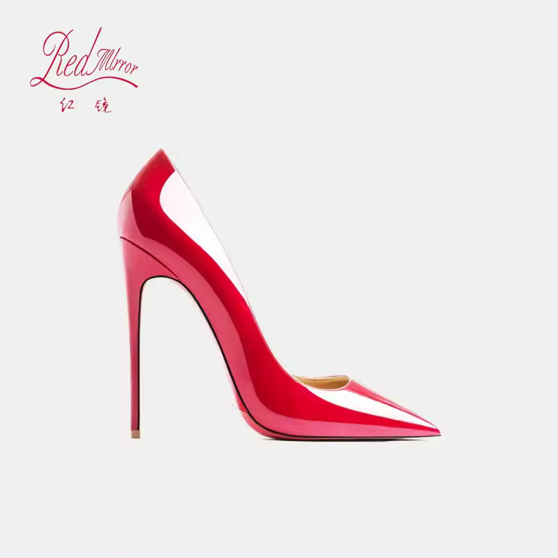 Black Women's elegant high heels Red Shiny Bottoms Luxury Brand Women heels 2025 trend Pointed Toe Sexy Party Pumps shoes Women - Image 23