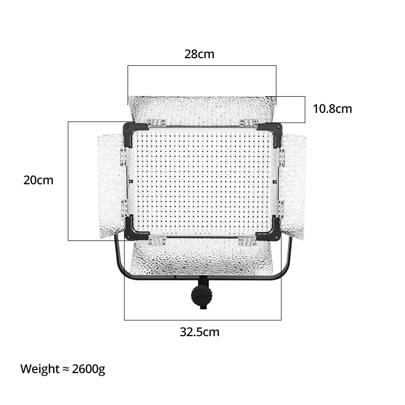 Yongnuo YN6000 LED Video Light Bi-color 3200-5600K Photography Lamp Large Light Board With Softbox For Studio Makeup Vlog