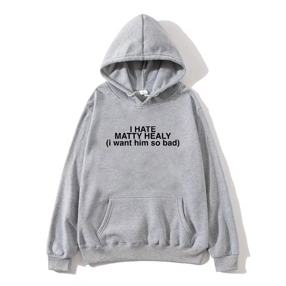 

Ropa Hombre Soft Pullovers The 1975 Hoodies with Hooded Grunge Long Sleeve Sweatshirt Winter Graphic Printing Fleece Clothing