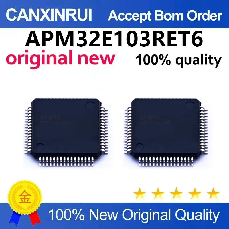 （5pcs-100pcs）Original genuine APM32E103RET6 LQFP-64 ARM Cortex-M3 32-bit microcontroller