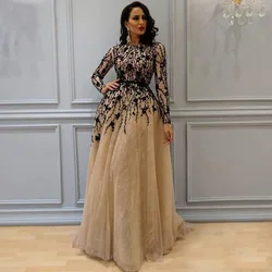 Elegante vestido de fiesta de gasa esponjosa, cuentas de cristal champán, lentejuelas, fiesta de banquete, vestido de novia, vestido de noche, personalizable