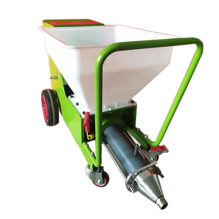 High quality 27L/min electric funnel trolley thick fireproof coating texture spraying mortar spraying machine